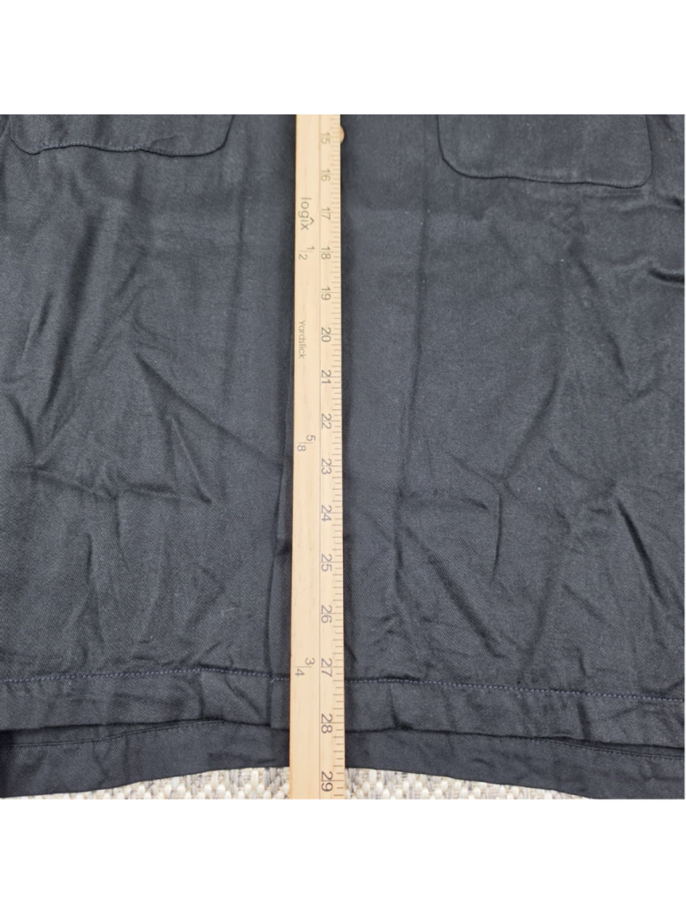 Vintage Tommy Bahama Relax Black Rayon Camp Shirt Embroidered Back Mens M - Picture 6 of 8